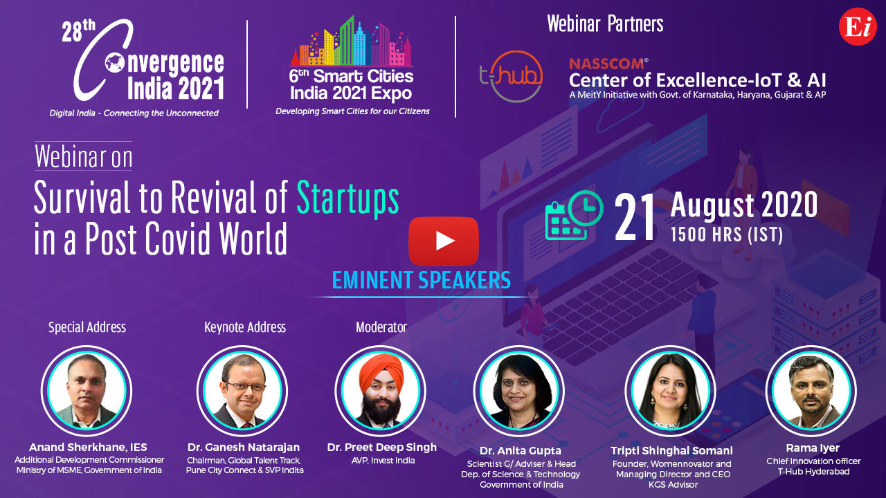 Webinar on Survival to Revival of Startups in a Post COVID World