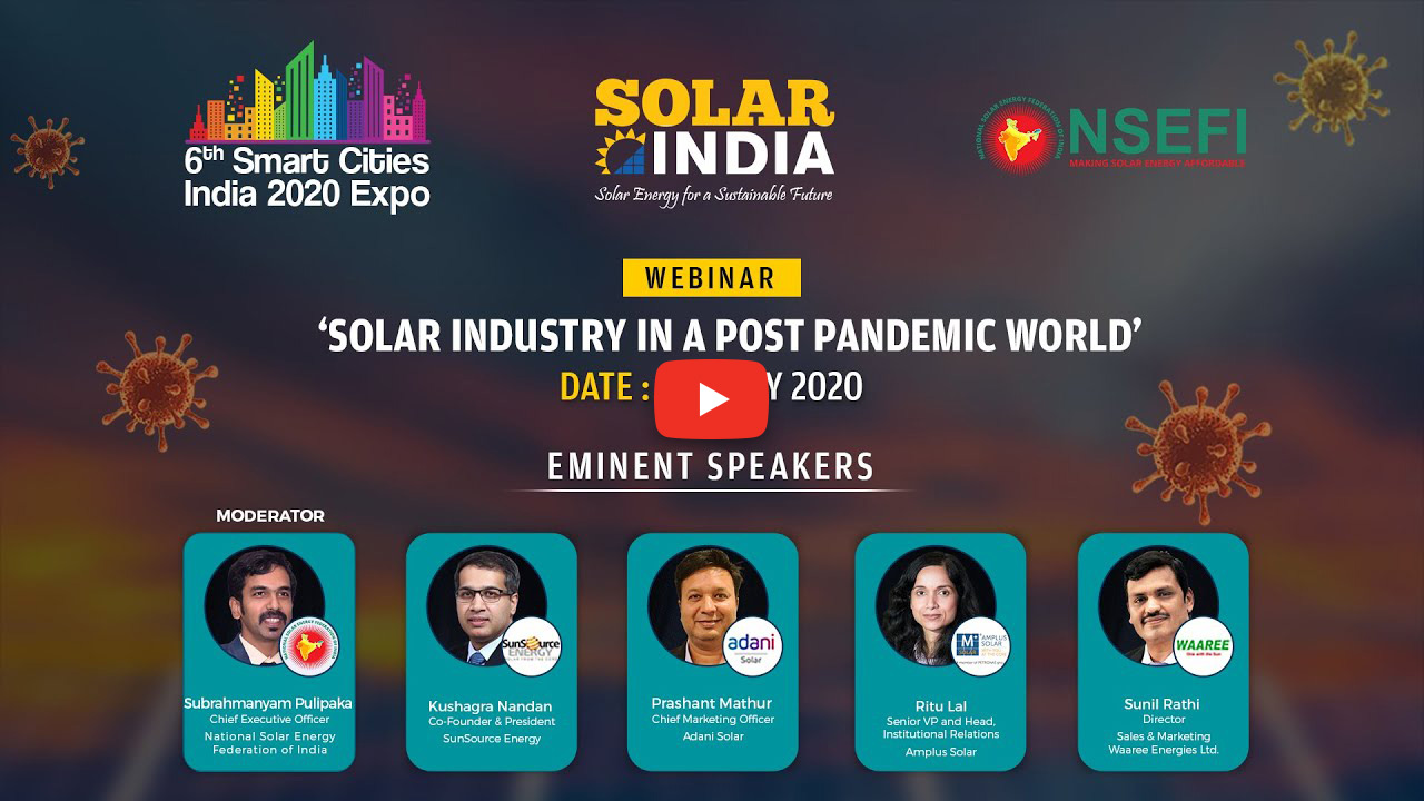 Webinar on Solar Industry in a Post Pandemic World